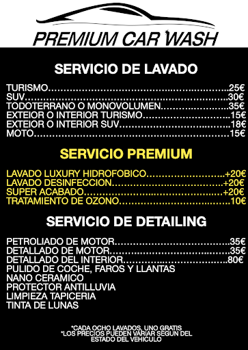 Premium Car Wash, Lavadero de Coches