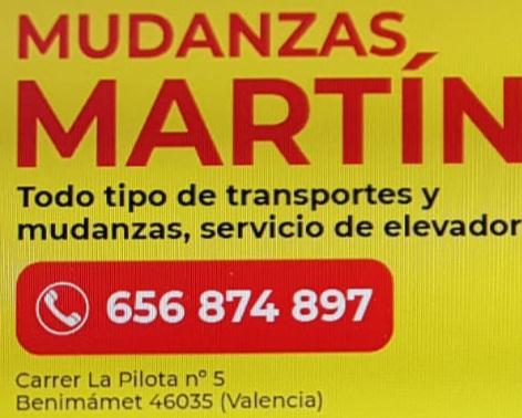 Mudanzas Martín en Valencia